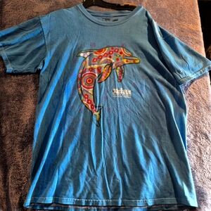 Vintage Xel-ha Blue Dolphin Graphic T-Shirt